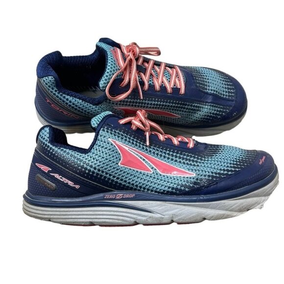 Altra Shoes Women’s 10 Blue/Pink Torin 3.0 Zero Drop Foot Shape Running Sneaker - Picture 1 of 9
